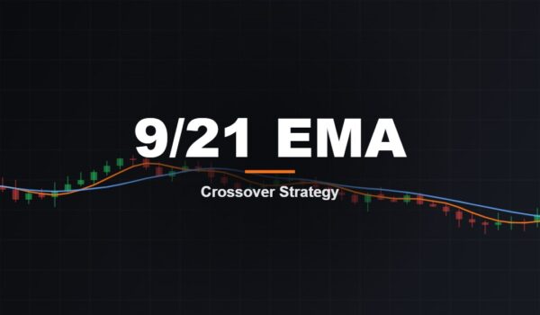 9 and 21 EMA crossover strategy with 200 EMA trend filter