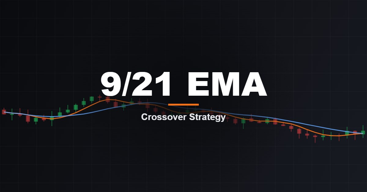 9 and 21 EMA crossover strategy with 200 EMA trend filter